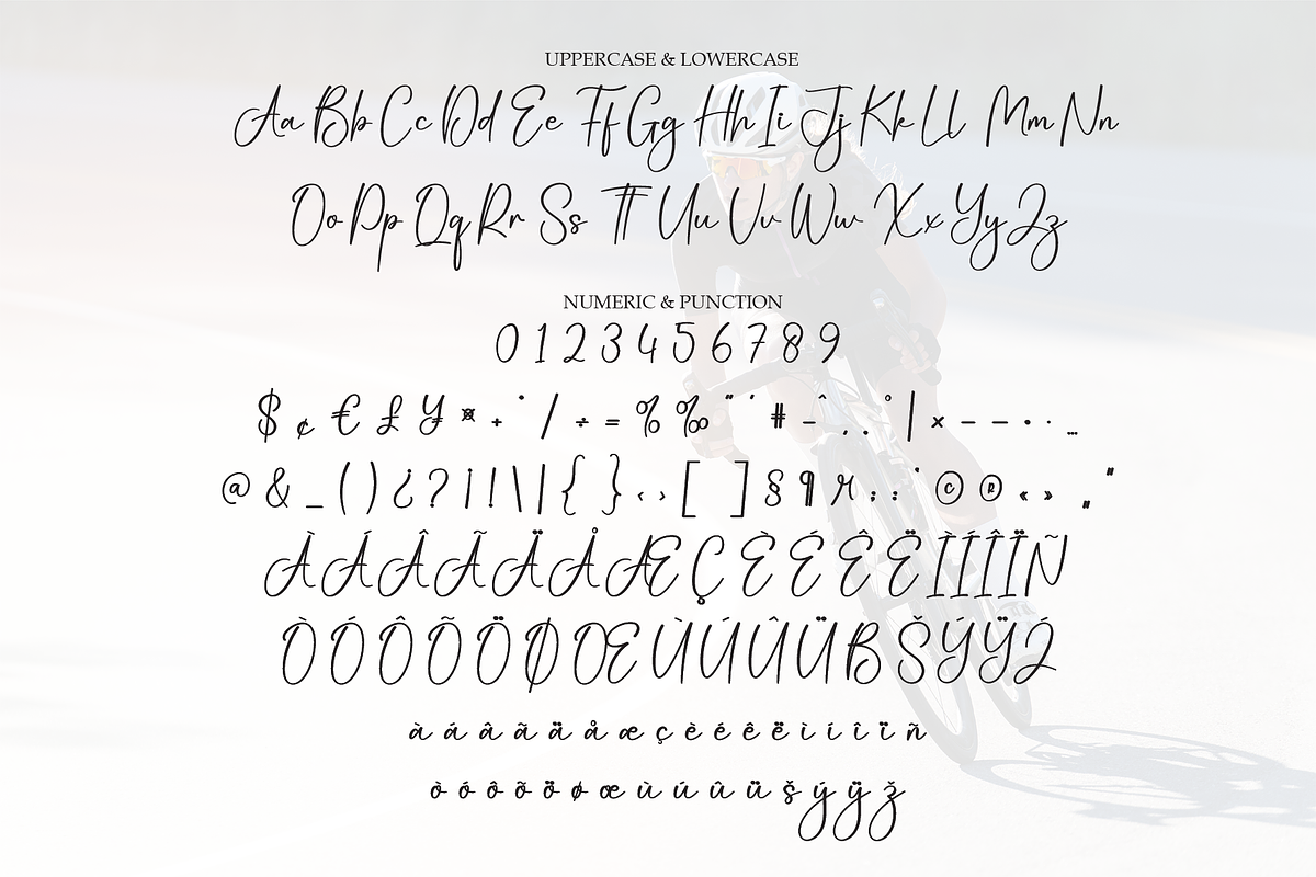 Bicycle | Script Font, a Handwritten Font by Scratchones (Photo 7 of 9)