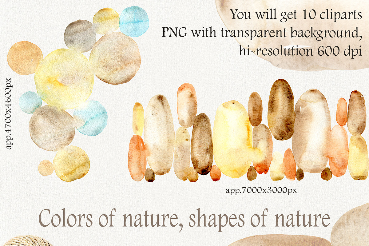 Watercolor abstract earthy clipart, a Background Graphic by TanyaOak (Photo 2 of 6)