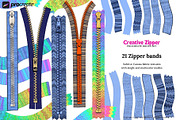 Creative Zipper Procreate Brush Kit, a Brush Add-On by Fashion Workshop Bkk (Thumbnail 6 of 13)