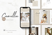 CANVA & PS /  Camellia Social media, a Social Media Template by Simple có (Thumbnail 1 of 10)