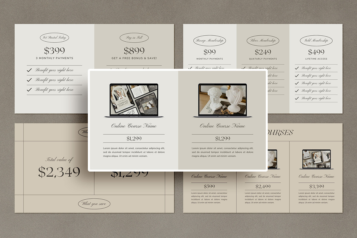 Coach + Course Creator Bundle CANVA, a Magazine Template by Studio Loire (Photo 22 of 76)