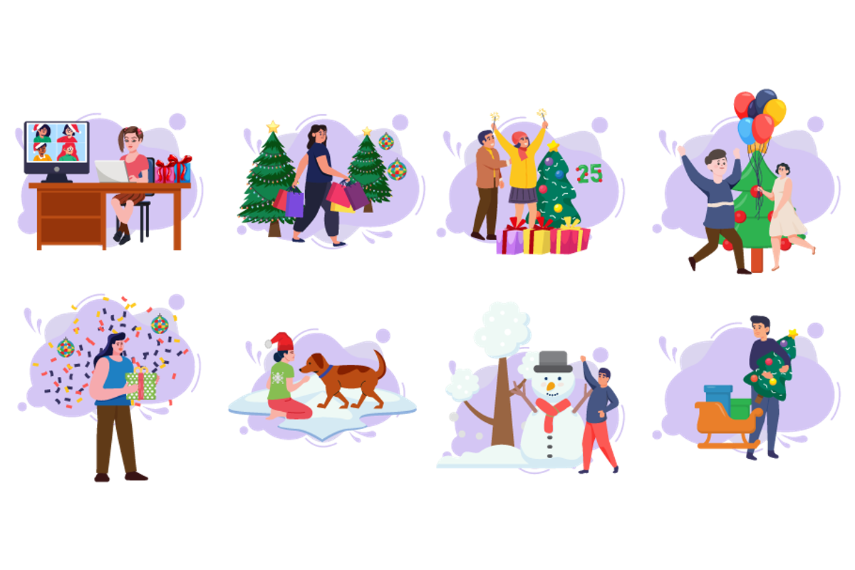 Christmas Day Illustrations, an Object Illustration by EllaMaiyaali (Photo 3 of 3)