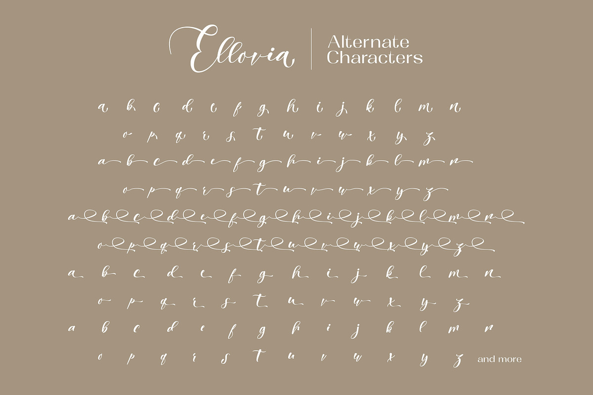 Ellovia | Script Font, a Script Font by Ekahermawan (Photo 12 of 14)