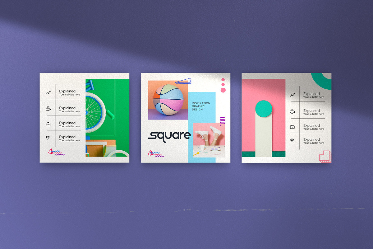 Geometri Brand Social Media Kit, a Social Media Template by Dirtytemp Studio (Photo 8 of 13)