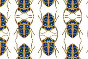 Cornflower Beetle Seamless Vector, a Pattern Graphic by NayaChu (Thumbnail 1 of 9)