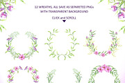 Watercolor Pink Flowers, an Illustration by Olesya Agudova (Thumbnail 5 of 8)
