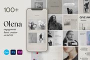 Olena - Social Kit Templates, a Social Media Template by Sparrow & Snow (Thumbnail 1 of 14)