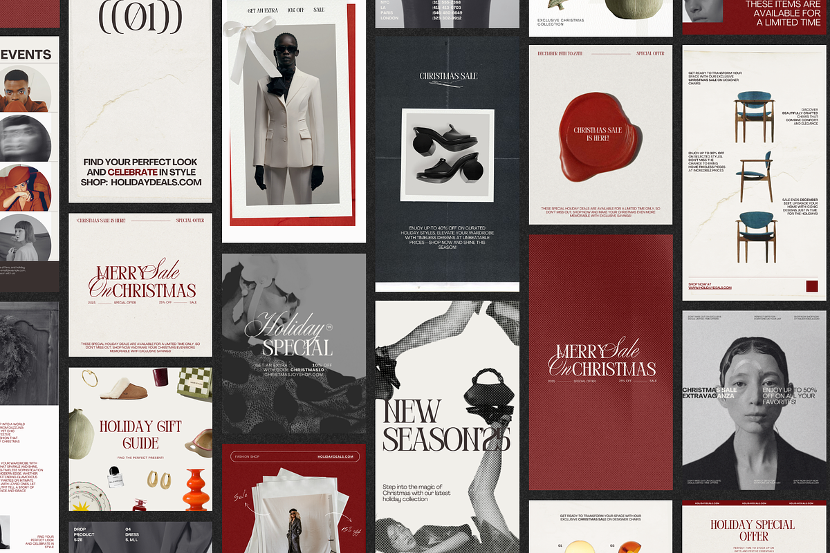 Noël | Holiday Social Media Kit, a Social Media Template by Simple có (Photo 9 of 9)