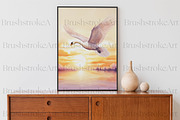 Watercolor Swan Clipart, White Swans, an Animal Illustration by BrushstrokeArtGB (Thumbnail 8 of 9)