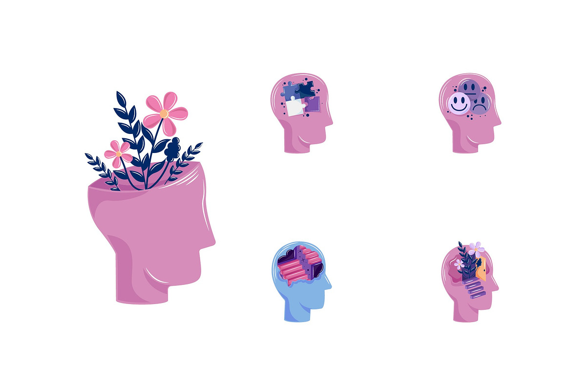 Psychology Illustration Set, a Templates & Theme by studiogstock (Photo 3 of 3)