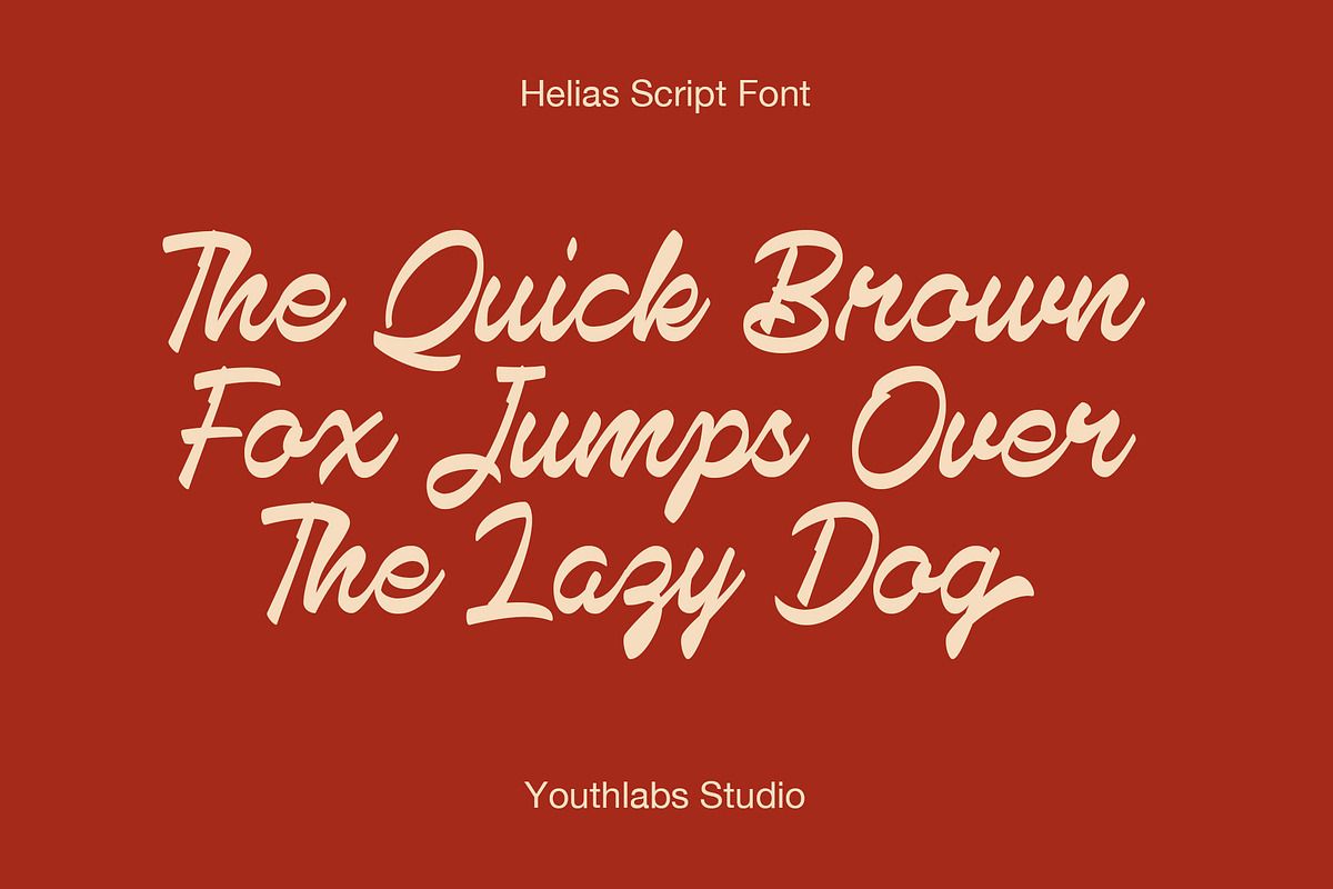 YT Hellias - Retro Script Font, a Script Font by Youthlabs Studio (Photo 3 of 12)