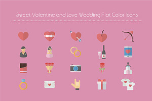 Sweet Valentine and Wedding Icon