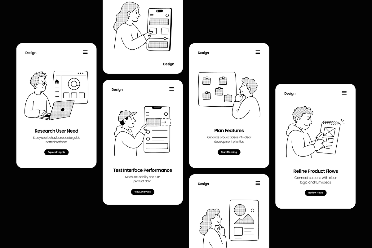 55 Design Development Illustrations, a Technology Illustration by Prosymbols (Photo 5 of 11)