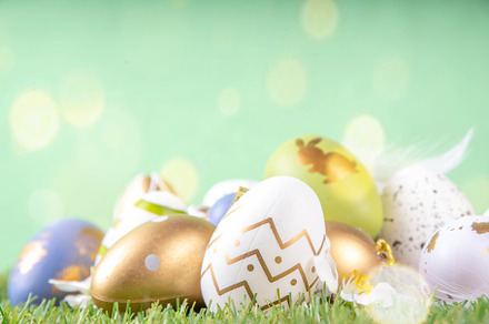 Easter egg grass background, a Holiday Photo by Rimma