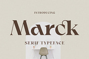 Marck _ Modern Typeface, a Serif Font by Penatic Studio (Thumbnail 1 of 8)