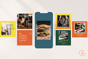 Restaurant Social Media Kit Canva