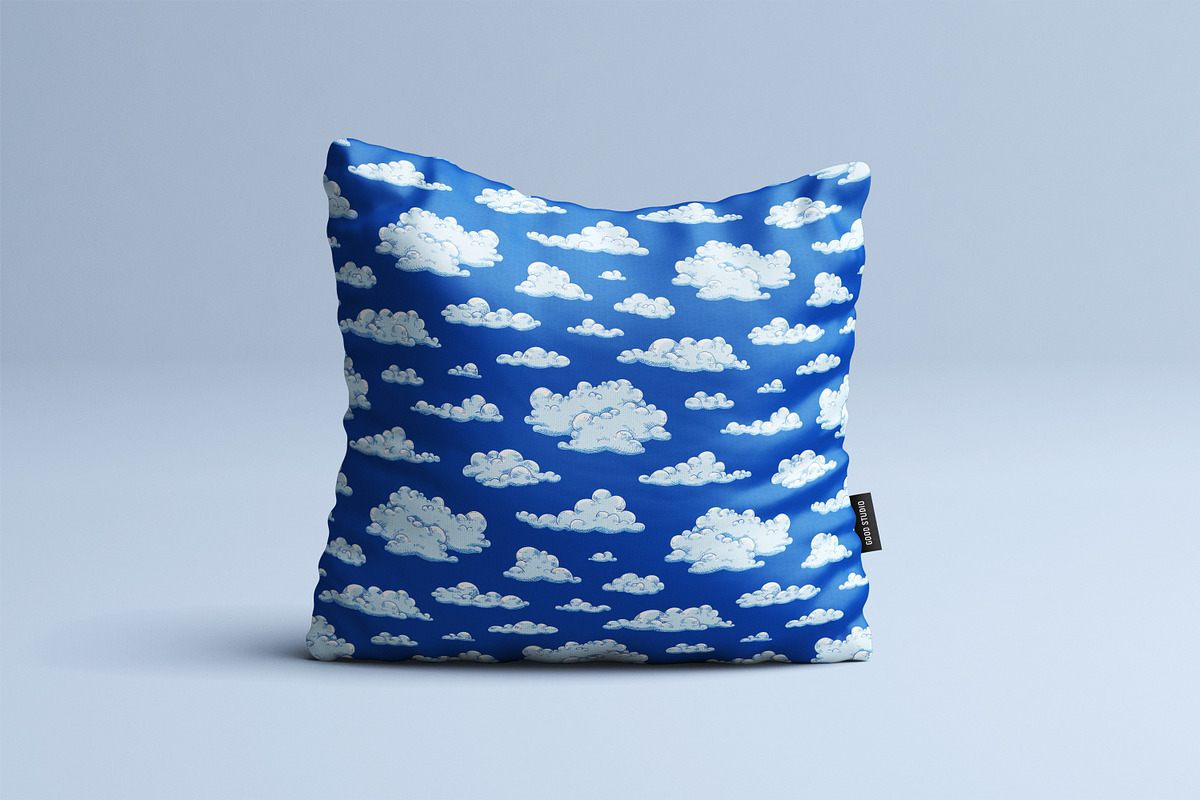 Hand-drawn clouds seamless patterns, a Pattern Graphic by Good Studio (Photo 5 of 5)