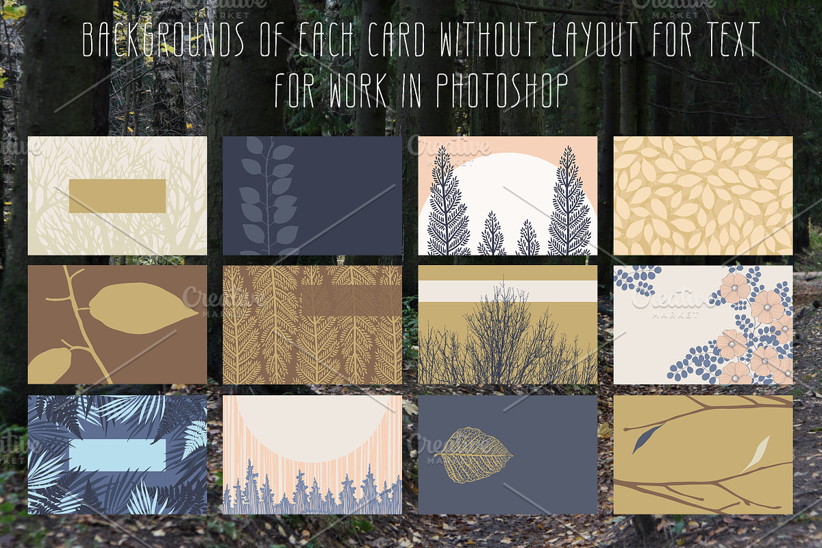 Forest Business Cards, a Business Card Template by Nadia Emelianova (Photo 3 of 4)