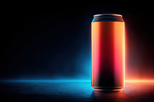 Futuristic glowing battery design, a Food & Drink Photo by AlyaAnd