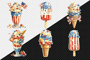 Whimsical Patriotic Ice-Cream, a Seasonal Illustration by Creative Art (Thumbnail 8 of 8)