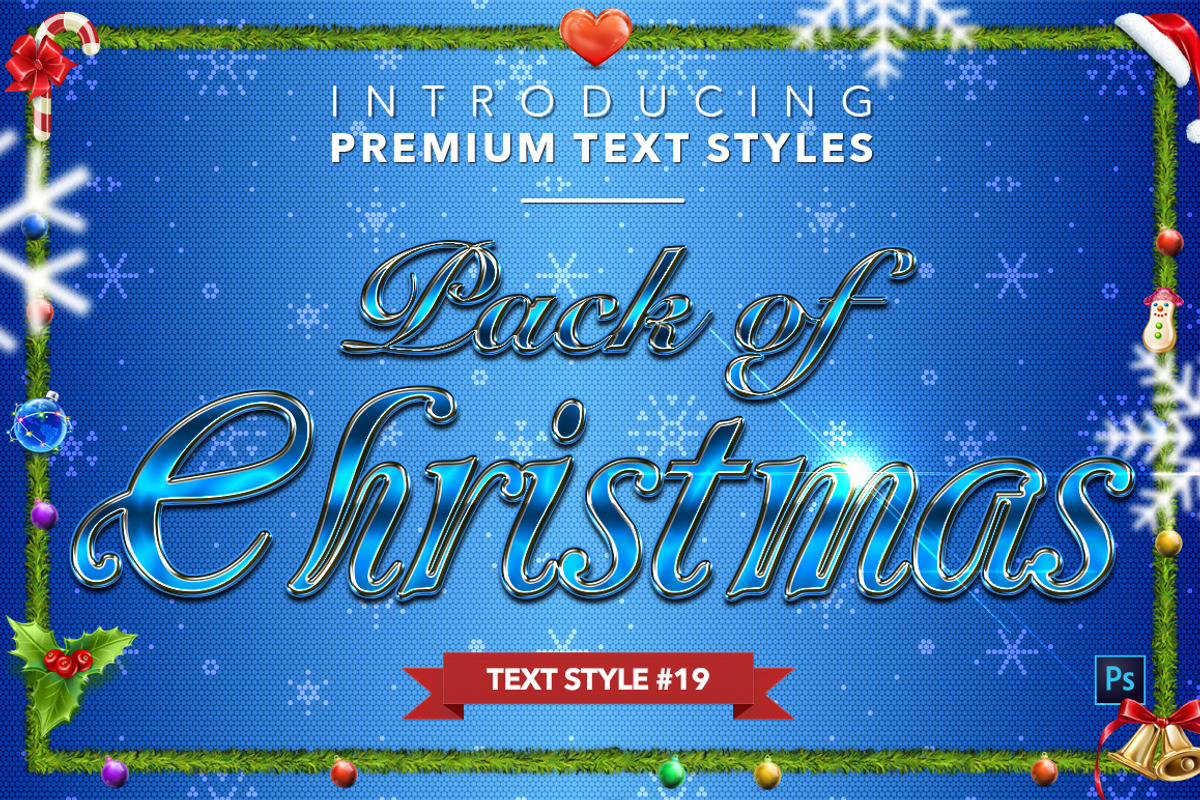 Christmas Pack #2 - Text Styles, a Layer Style Add-On by Jonas Stensgaard (Photo 20 of 23)