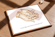 Parent and Newborn Hands Watercolor, a Person Illustration by EkaterinaViArt (Thumbnail 3 of 4)