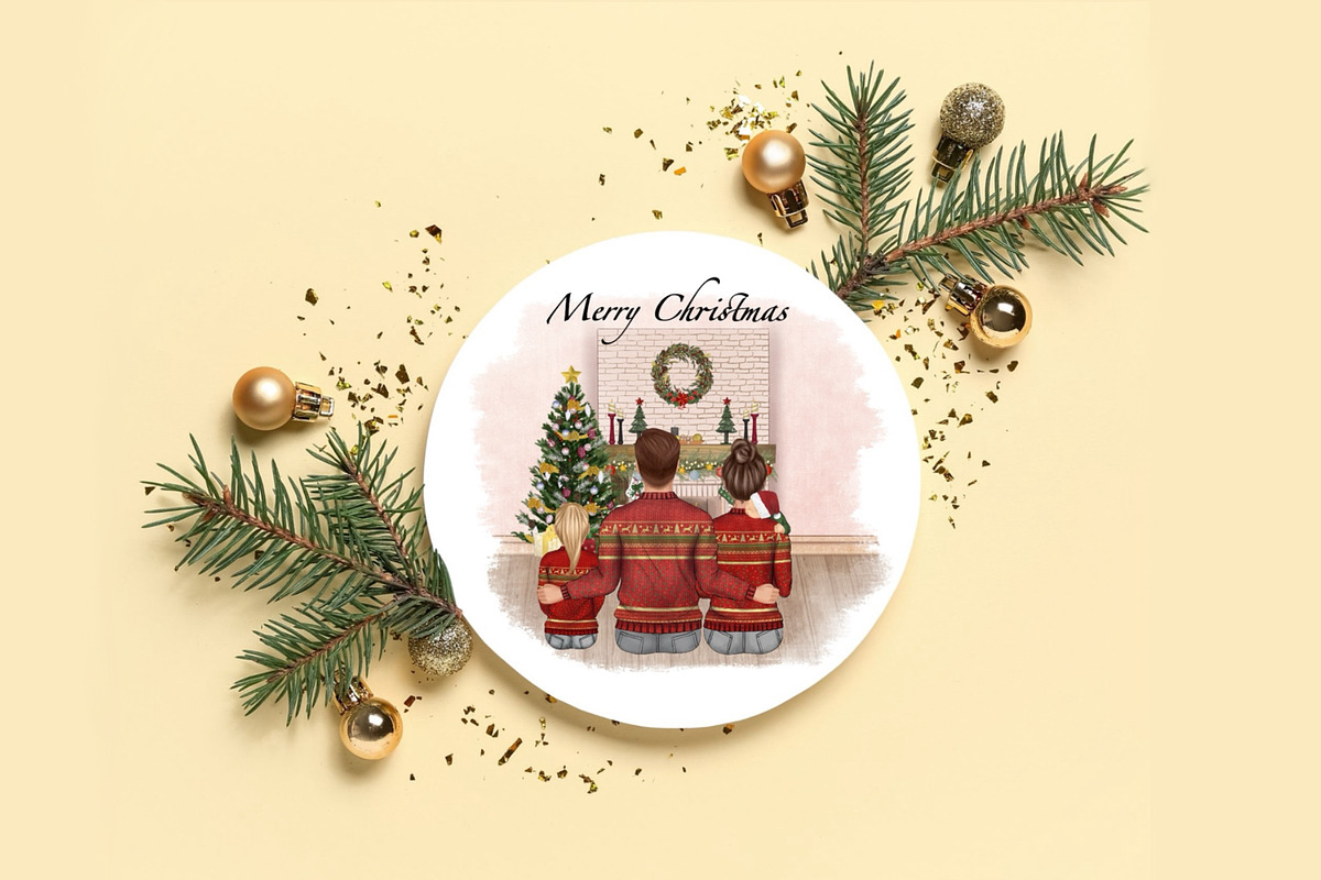 Christmas family clipart, a Person Illustration by ColorfulPT (Photo 4 of 6)