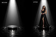Black Water Podium Digital Backdrops, a Background Graphic by Chipshpow Graphics (Thumbnail 6 of 10)