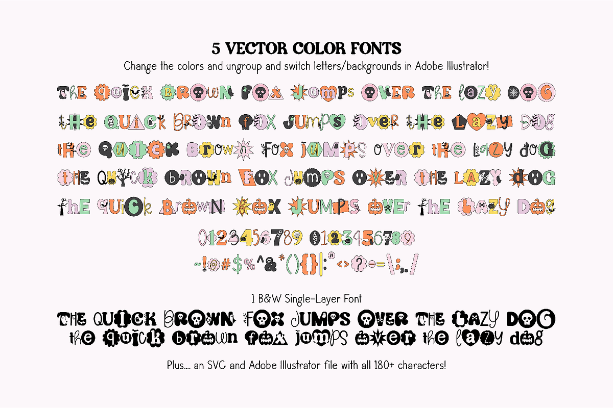SPOOKY RANSOM Halloween Cut Out Font, a Handwritten Font by Blush Font Co. (Photo 2 of 14)