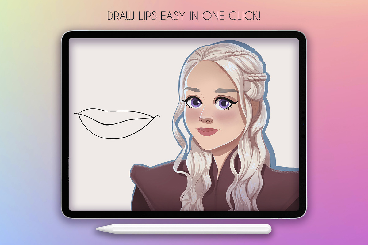 18 Procreate Lips Stamp Brushes, a Brush Add-On by SmuffizStudio (Photo 3 of 3)