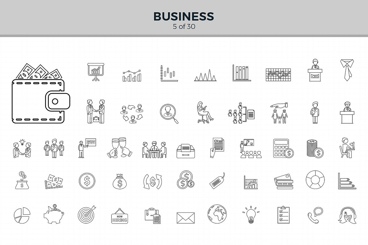 Jumbo Line Icons Pack, an Outline Icon by Jumbo Icons (Photo 7 of 48)