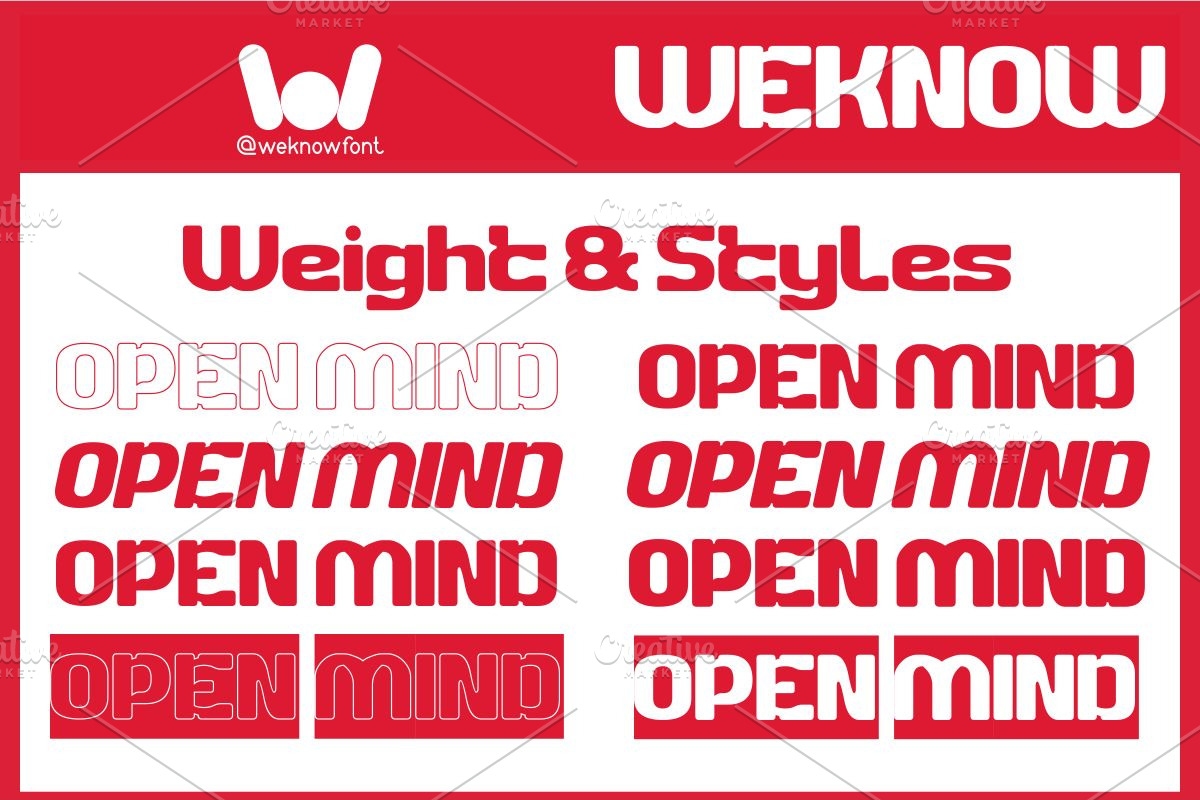 Open Mind font, a Font by weknow (Photo 7 of 8)