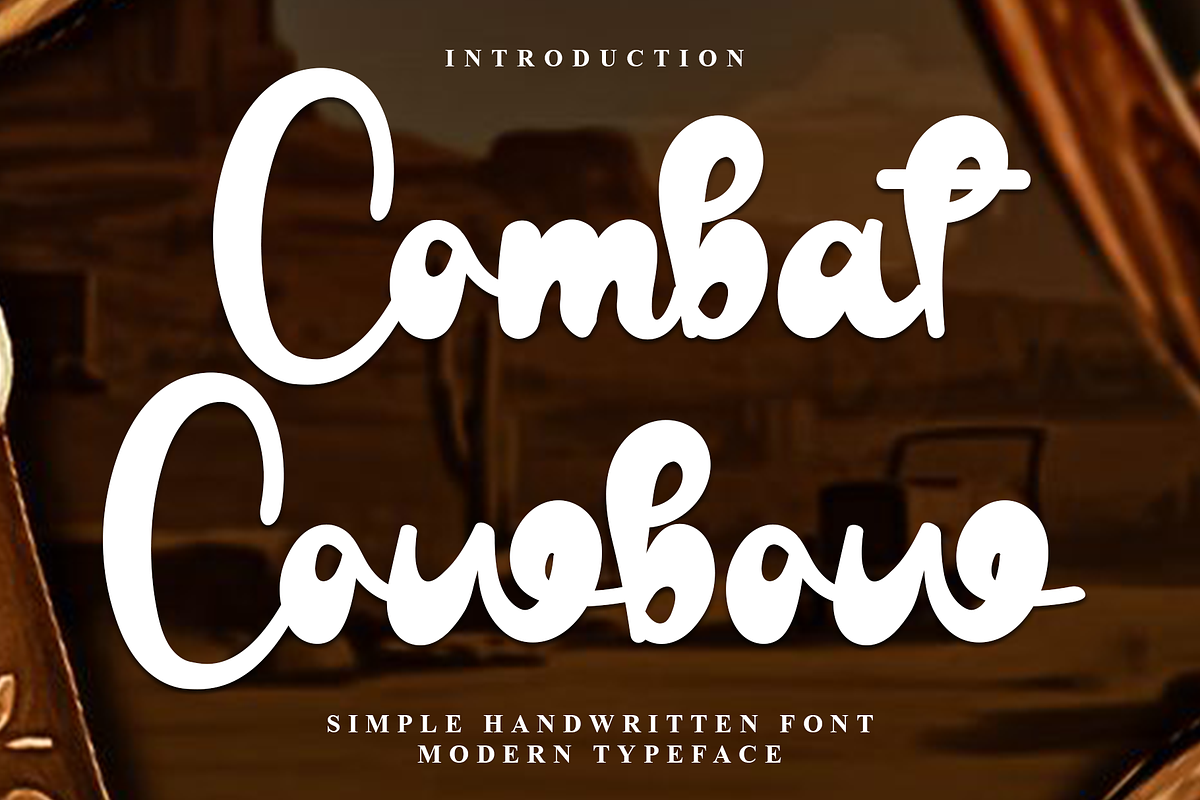 Combat Cowbow, a Handwritten Font by InermediaSTUDIO (Photo 1 of 7)