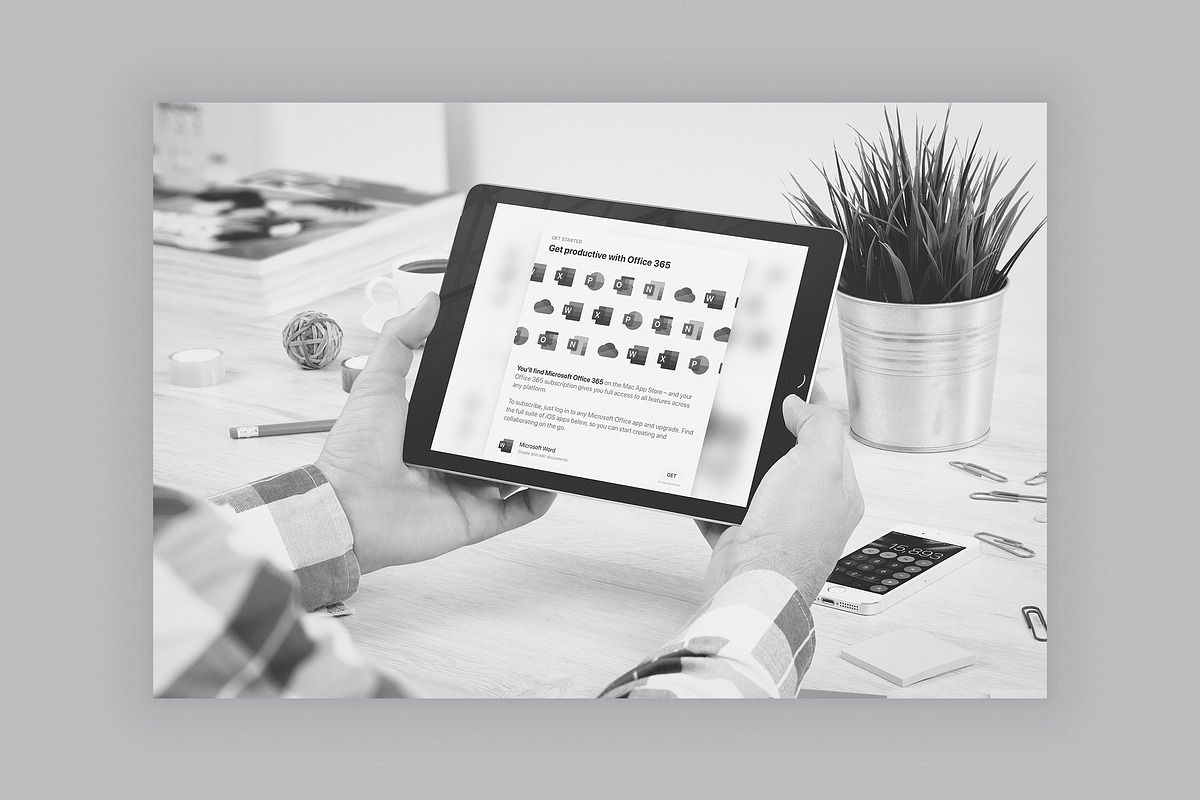 iPad Showcase Responsive Mockups, an iPhone Mockup by Mockups & Illustrations (Photo 4 of 9)