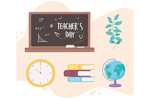 teachers day blackboard, an Education Illustration by studiogstock