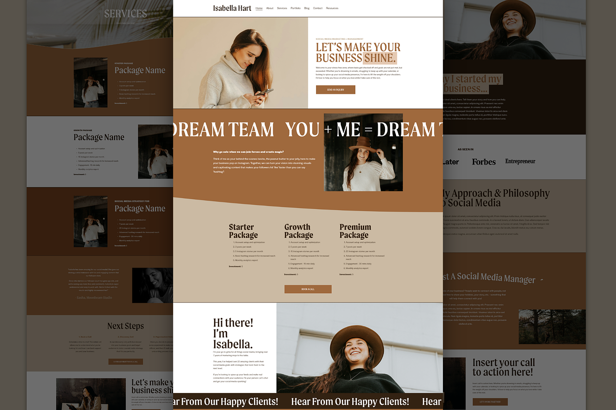 Squarespace 7.1 Website Template, a Squarespace Template by molly ho studio (Photo 5 of 9)