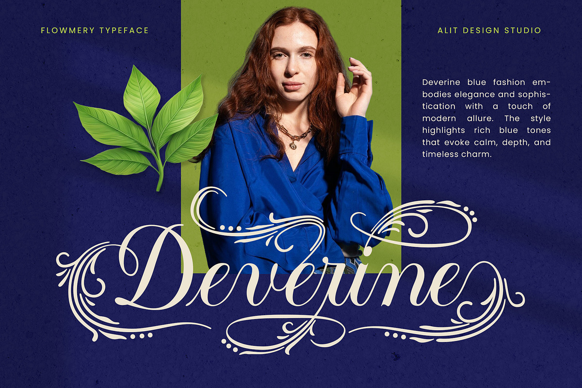 Flowmery Typeface, a Script Font by alit design (Photo 7 of 15)