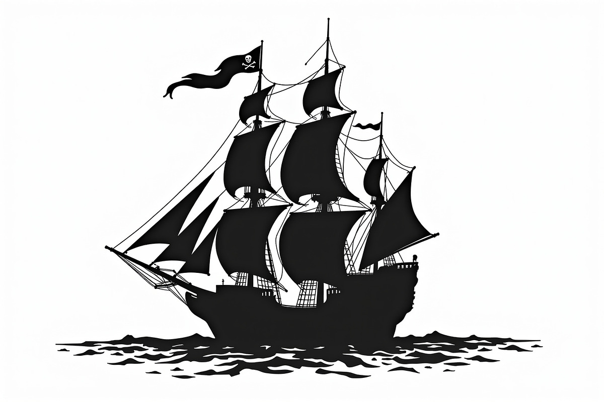Vintage Sailing Ship Vector Pack, an Illustration by Creativeshirt (Photo 8 of 9)