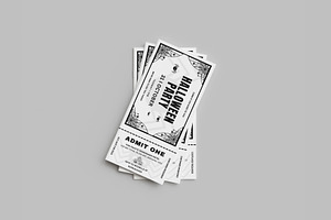Halloween-Ticket, an Invitation Template by MNT-Creator