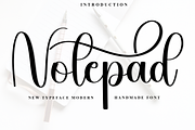 Notepad, a Handwritten Font by FreshTypeINK (Thumbnail 1 of 8)