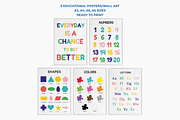 Educational posters set for kids, an Education Illustration by iDezignify (Thumbnail 5 of 5)