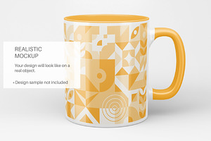 11oz Accent Mug Video Mockup