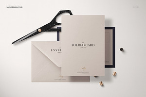 Folded Card Mockup Set