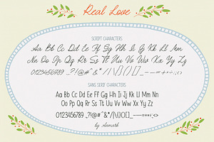 Real Love Wedding Font Duo