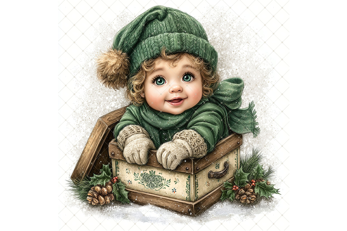 Winter Baby Clipart JPG, a Seasonal Illustration by Memories By Lea (Photo 9 of 20)