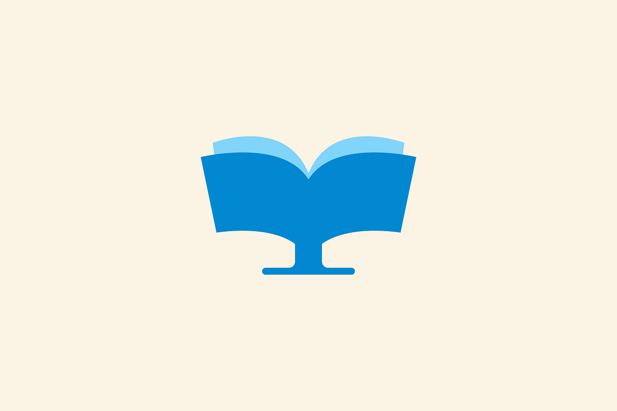 monitor book online education simple, a Branding & Logo Template by Vectoryzen (Photo 1 of 2)