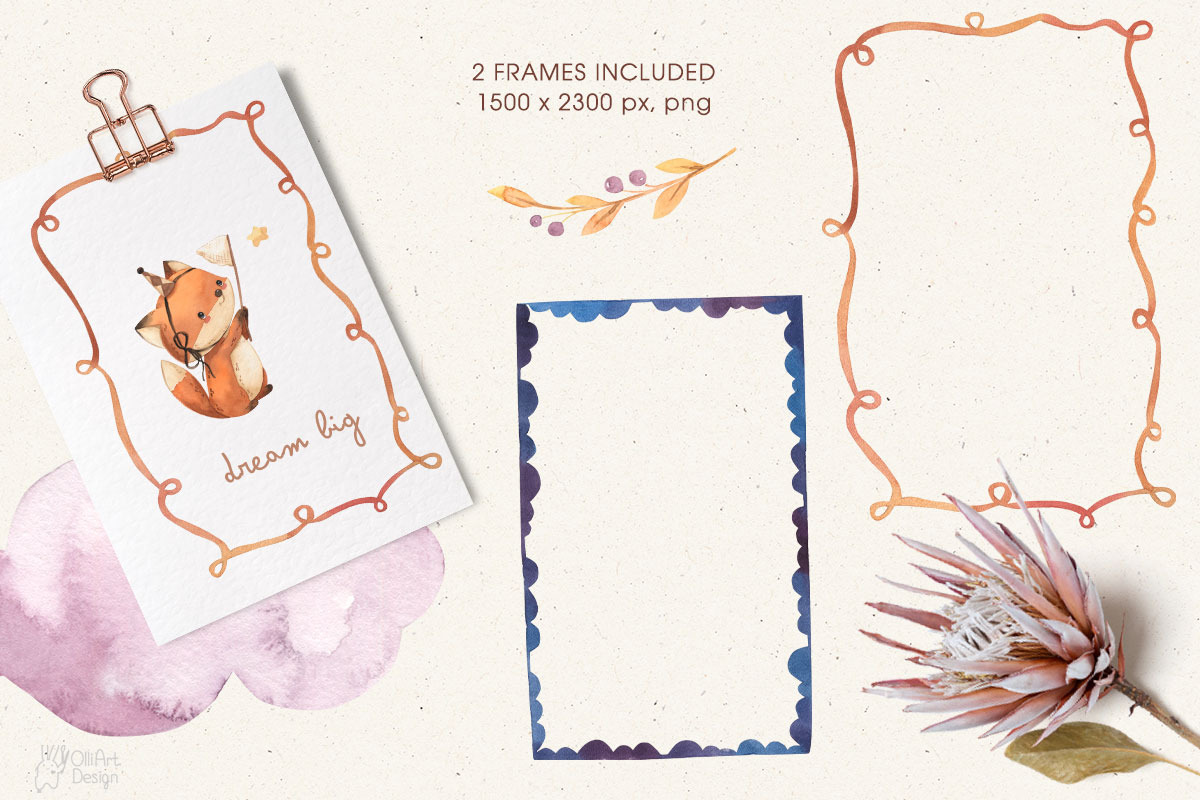 SWEET DREAM Watercolor clipart, an Object Graphic by OlliArtDesign (Photo 4 of 6)