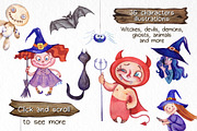 Halloween Watercolor Super Pack, an Animal Illustration by Warm Hearted Studio (Thumbnail 2 of 10)