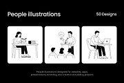 50 People Line Illustrations, a Person Illustration by Brickclay (Thumbnail 1 of 11)