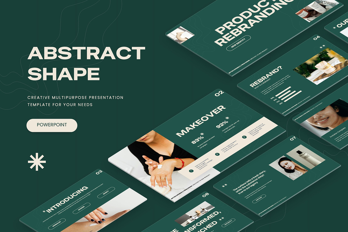 Abstract Shape - Powerpoint, a Presentation Template by AQR Studio (Photo 1 of 3)